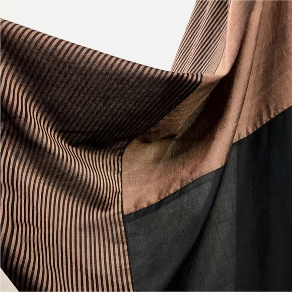 SWGT Very. Elegant Brown Striped Dress - Picture 4 of 7